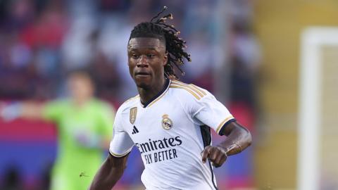 Real Madrid midfielder Eduardo Camavinga