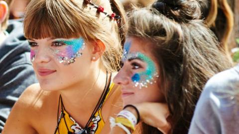 Festival goers