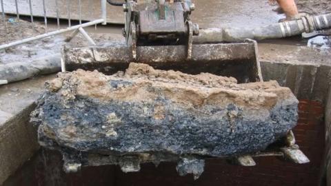 Fatberg retrieved from a sewer