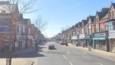 Street view of the junction