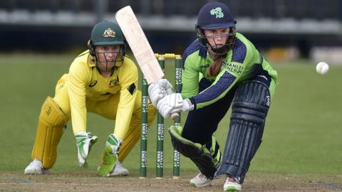 Ireland's Mary Waldron in action against Australia at Bready last year