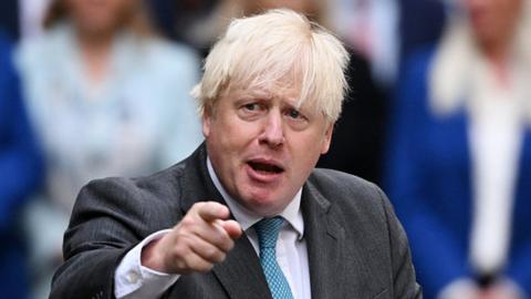 Outgoing Prime Minister Boris Johnson