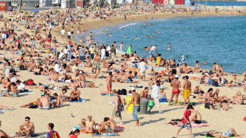 People on beach