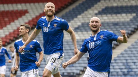 St Johnstone celebrate