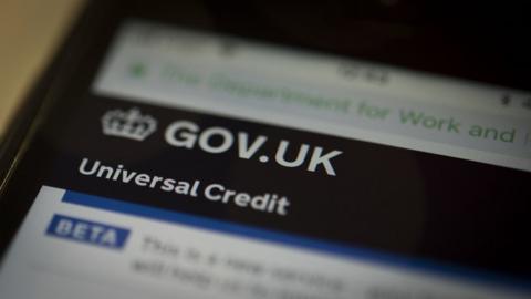 Universal credit website