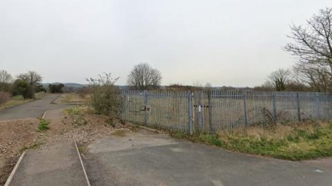 The site of the former Uttoxeter Household Waste facility