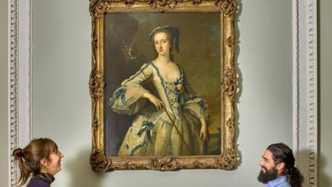 Portrait by Thomas Hudson of Lady Elizabeth Yorke
