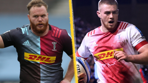 Harlequins prop Jordan Els and lock George Hammond