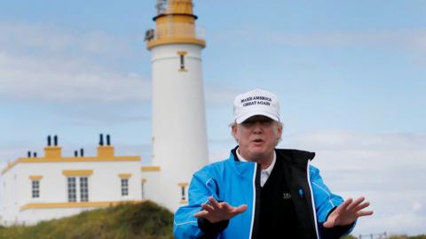 Donald Trump in Scotland in