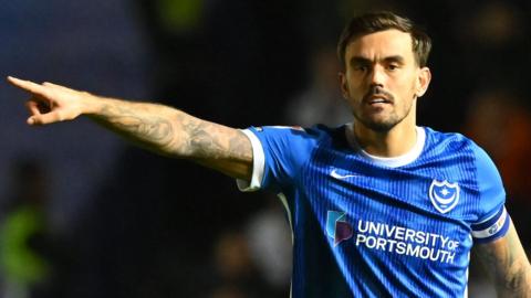 Portsmouth captain Marlon Pack in action