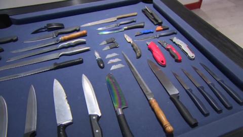 Knives recovered by Merseyside Police