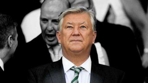 Outgoing Celtic chief executive Peter Lawwell