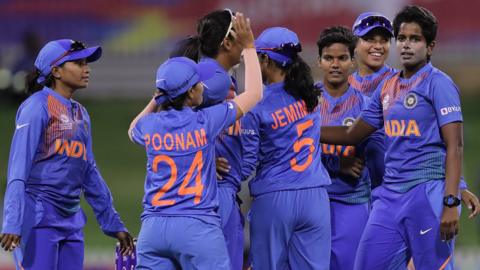 India players celebrate