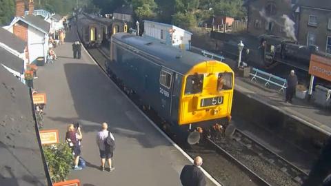 Locomotive at Grosmont station