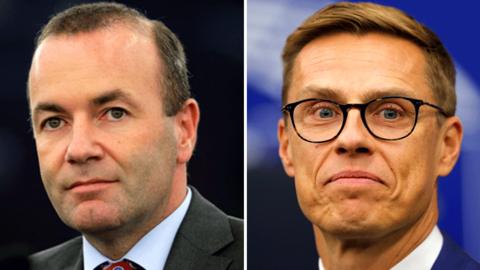 Manfred Weber (left) and Alexander Stubb (composite image)