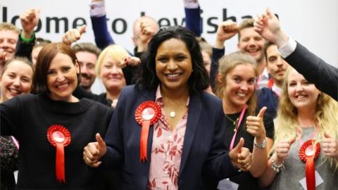 Janet Daby and supporters