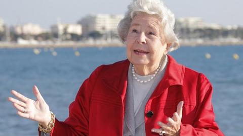 German mezzo-soprano Christa Ludwig during a photocall at the 47th Midem in Cannes, France, 26 January 2013