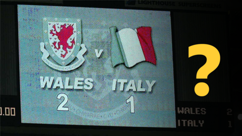 Wales v Italy scoreboard
