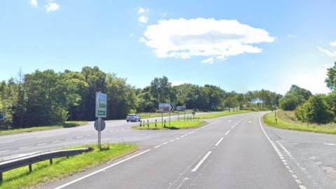 A streetview of the junction