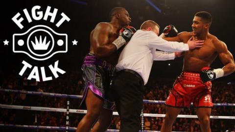 Anthony Joshua beat Dillian Whyte to win the British heavyweight title in 2015