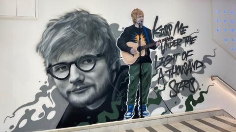 Mural of Ed Sheeran
