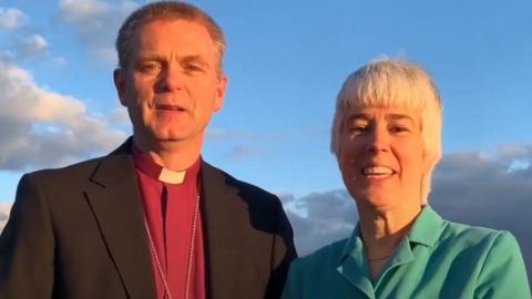 Bishop Mark Tanner and wife Lindsay