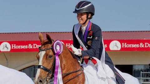 Charlotte Dujardin aboard Gio