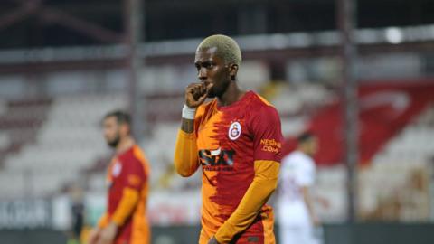 Nigeria's Henry Onyekuru during his latest loan spell with Turkey's Galatasaray