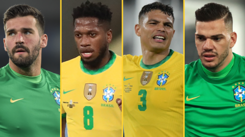 Alisson, Fred, Thiago Silva, Ederson