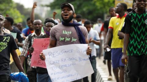endsars protest in Lagos