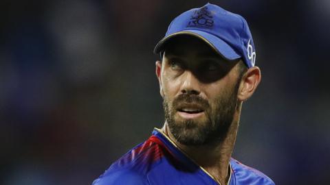 Glenn Maxwell walks off after being dismissed while playing for Royal Challengers Bengaluru in the Indian Premier League
