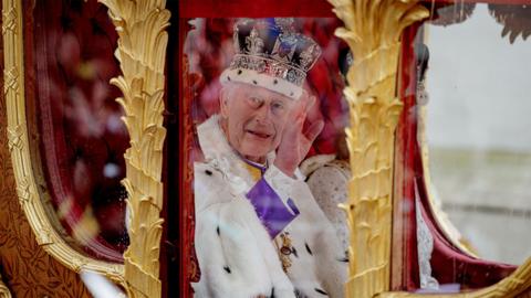 The King in the Coronation coach