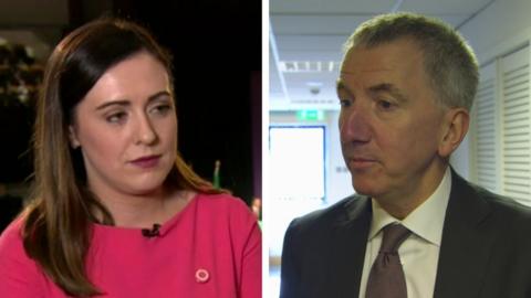 Megan Fearon and Máirtín Ó Muilleoir