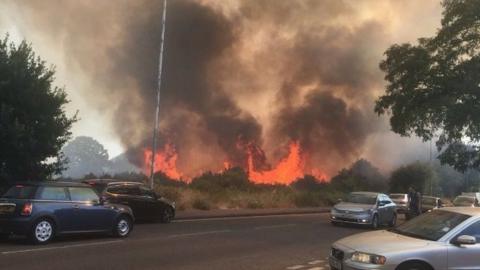 Wanstead Flats fire