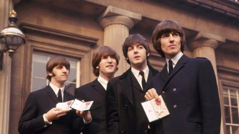 The Beatles at Buckingham Palace