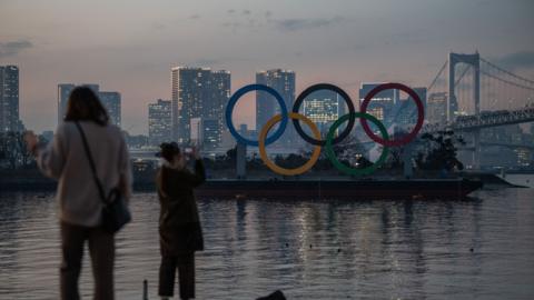 Olympic rings in Tokyo