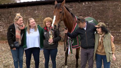 Grand National winner Corach Rambler returns home to Scotland