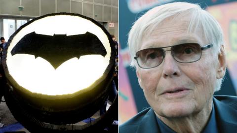 Bat signal and Adam West