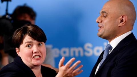 Ruth Davidson and Sajid Javid