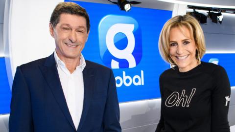 Jon Sopel and Emily Maitlis in the Global studio