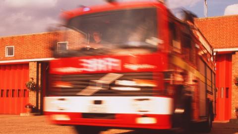 Crews responded to reports of an explosion in Gainsborough on Tuesday afternoon