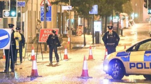The attack happened in Downshire Place in the Great Victoria Street area of Belfast