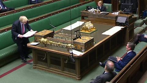 Front benches at PMQs