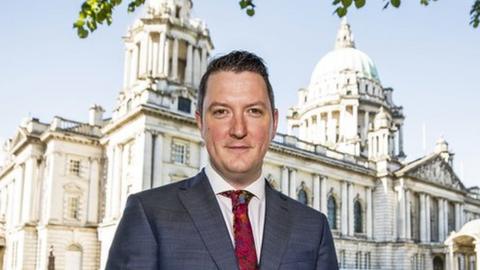 John Finucane at Belfast City Hall