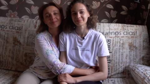 Darina with her mother