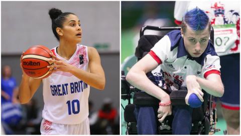 GB wheelchair basketball player Chantelle Pressley and boccia player David Smith