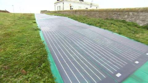 The Flat Holm solar panels