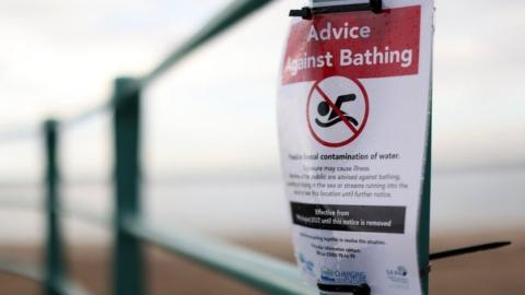 Broughty Ferry beach sign