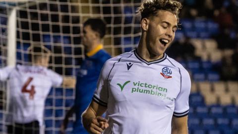 Bolton celebrate victory at Shrewsbury