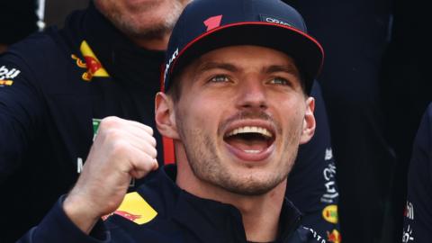 Max Verstappen celebrates winning the 2023 Canadian Grand Prix